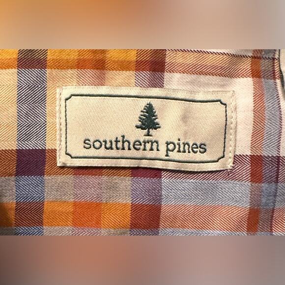 Southern Pines Men’s Autumn Plaid Colored Long Sleeve Shirt. Size xxl. NWOT - Picture 2 of 7